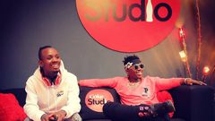  Producer Lizer with Rayvanny at Coke Studio Africa. Diamond’s reaction after his WCB producer Lizer joins Coke Studio