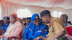 IG Jospeh Boinnet with Governor Sonko. DCI and police have been ordered to stop posting mug shots online