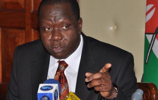 Acting Interior Security Cabinet Secretary Fred Matiangi