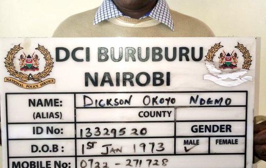 Dickson Okoyo Ndemo of Kajiado county arrested over defilement case of a 12 year old.
