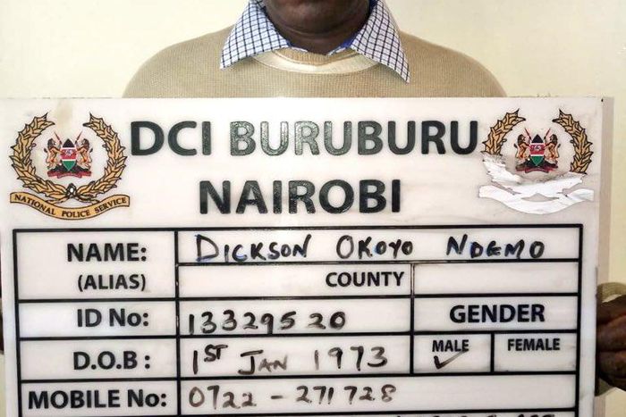 Dickson Okoyo Ndemo of Kajiado county arrested over defilement case of a 12 year old.