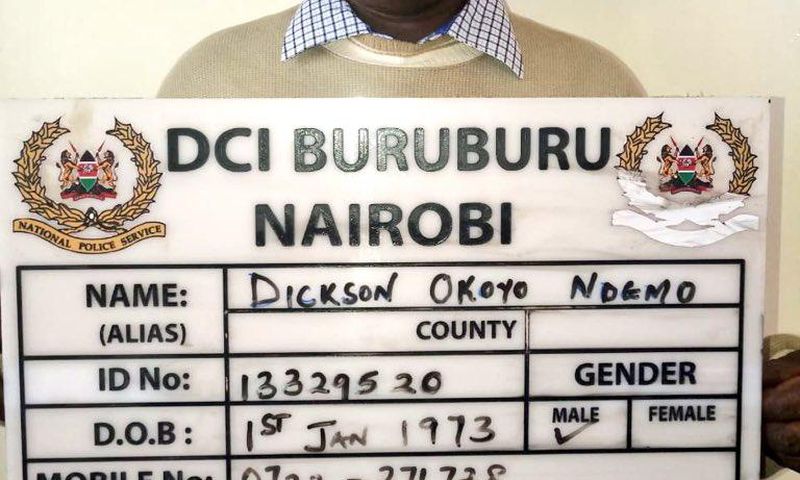 Dickson Okoyo Ndemo of Kajiado county arrested over defilement case of a 12 year old.