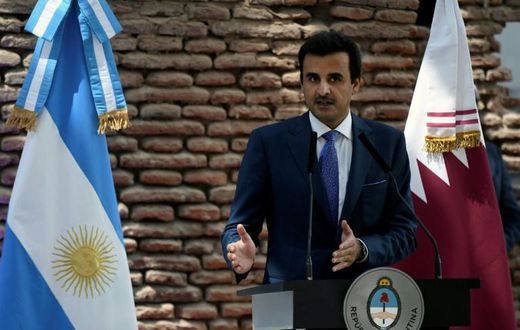 Qatar's Emir Sheikh Tamim bin Hamad Al-Thani's (pictured October 2018) invitation to Riyadh is significant as Qatar as been isolated by a group of countries led by Saudi Arabia since June 2017 in the worst political fallout between the Gulf powers