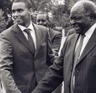Sean Andrew with his grandfather Former President Mwai Kibaki
