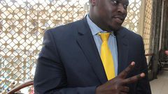 Nairobi Senator Johnson Sakaja at parliament buildings