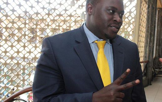 Nairobi Senator Johnson Sakaja at parliament buildings