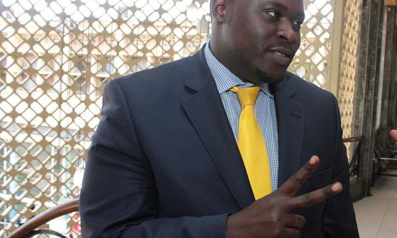 Nairobi Senator Johnson Sakaja at parliament buildings