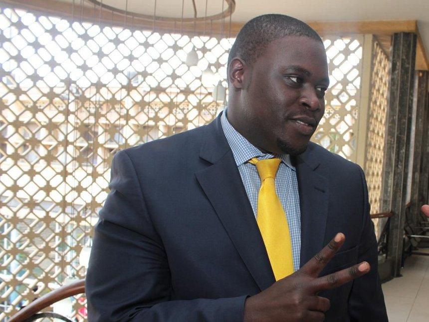 Nairobi Senator Johnson Sakaja at parliament buildings