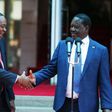 Uhuru Kenyatta with Raila Odinga during the 09 March handshake