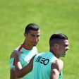 Portugal's Cristiano Ronaldo, left, and teammate Pepe train outside Lisbon last week ahead of the 2017 FIFA Confederations Cup football tournament in Russia