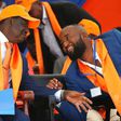 Opposition leader Raila Odinga with Mombasa Governor Hassan Joho