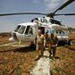 Steven Koutsis (L), the US envoy in Sudan, visited Darfur in June to assess security in the war-torn region