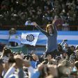 Argentinian former President Cristina Kirchner waves during a rally in Buenos Aires on June 20, 2017