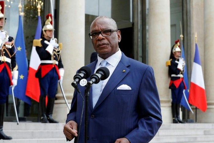 Detractors of Mali's President Ibrahim Boubacar Keita, pictured in July 2016, believe that the proposed and now postponed constitutional referendum would give Keita excessive power