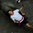 Not everybody managed to outrun six fighting bulls on the second day of the San Fermin festival in Pamplona, with ten people hurt