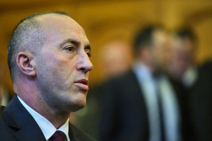 Ex-Kosovo premier Ramush Haradinaj during his extradition hearing in the French city of Colmar, on April 27, 2017