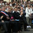 French President Emmanuel Macron saluted his countrymen for not rising to conflict after priest Jacques Hamel's killing