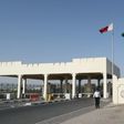 The Qatari side of the Abu Samrah border crossing with Saudi Arabia
