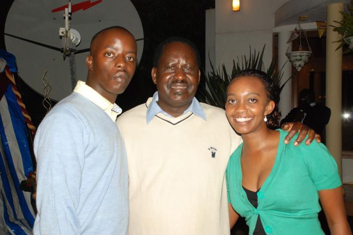 ODM leader Raila Odinga and his son Raila Odinga Junior