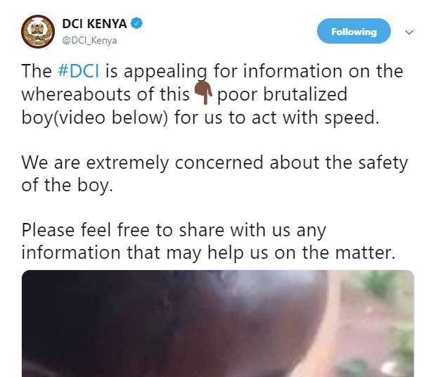 DCI urgently looking for this boy (Video)