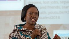 Narc-Kenya party leader Martha Karua during the Zinduka Festival