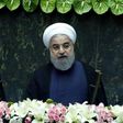 Iran's President Hassan Rouhani delivers a speech after his inauguration on August 5, 2017