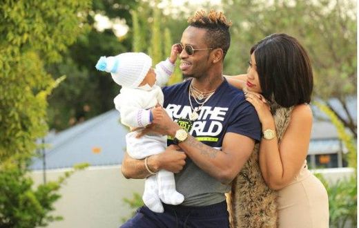Diamond Platinumz and Zari Hassan and their Kid