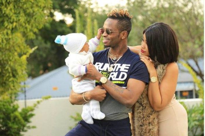 Diamond Platinumz and Zari Hassan and their Kid