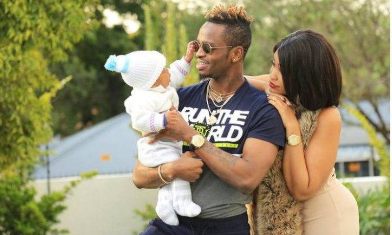 Diamond Platinumz and Zari Hassan and their Kid