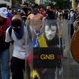 Anti-government protesters in Caracas on April 19, 2017, calling for President Maduro to go