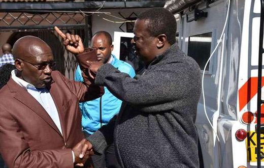 File image of Bonny Khalwale with Musalia Mudavadi at a past event