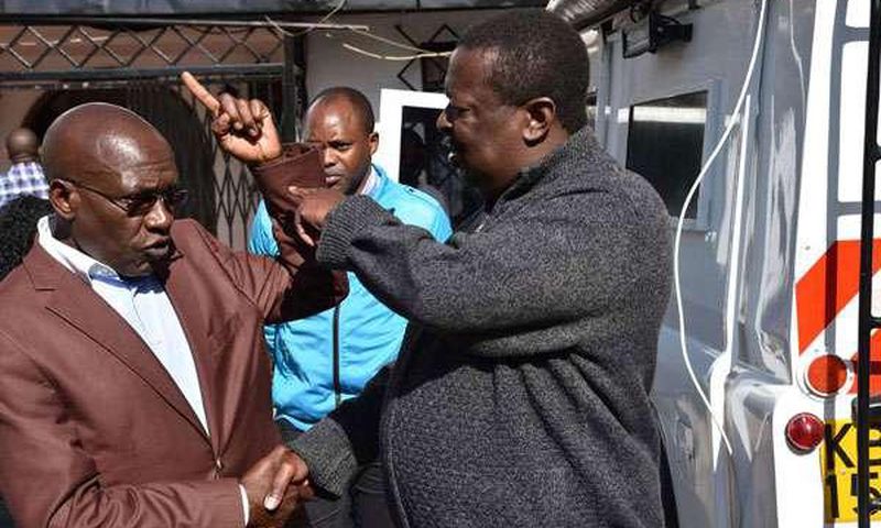 File image of Bonny Khalwale with Musalia Mudavadi at a past event