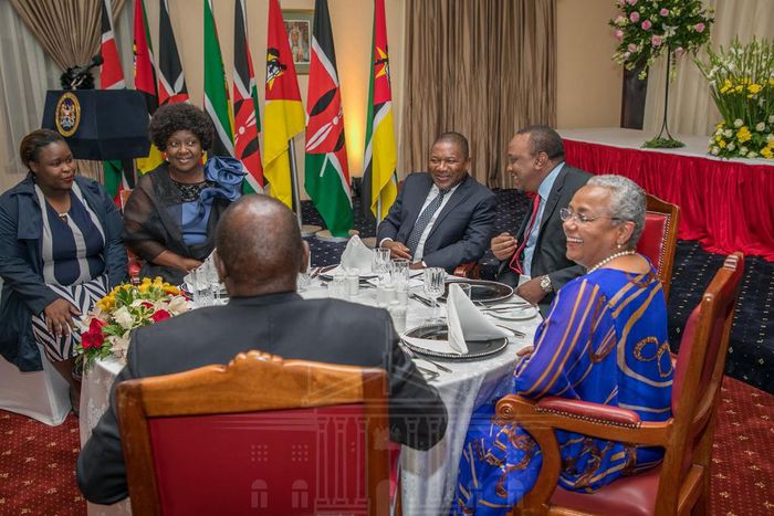 President Uhuru, First Lady Margaret Kenyatta host visiting Mozambican President Filipe Nyusi and his wife