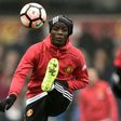 Manchester United's Eric Bailly warms up ahead of an English FA Cup match at Ewood Park in Blackburn, on February 19, 2017