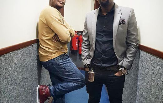 Milele FM’s Jalang’o and Alex Mwakideu