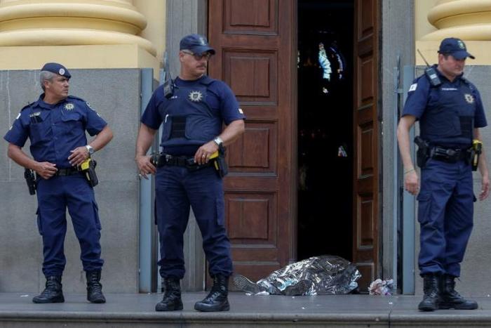 The shooting happened as mass was going on in the cathedral in the center of Campinas