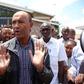 Nairobi governor aspirant Peter Kenneth walks in Githurai 44, Nairobi on March 26, 2017.