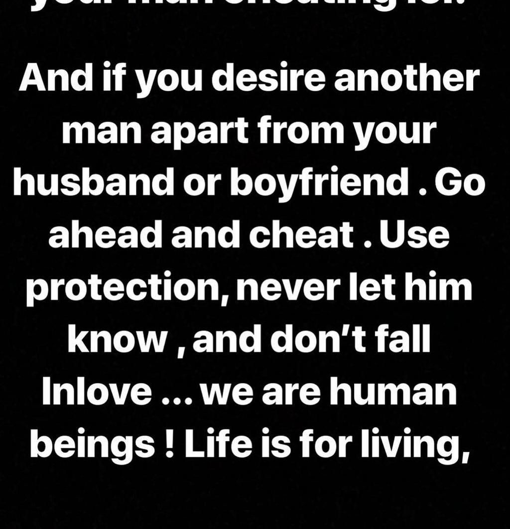 Don't ever leave your man for cheating - Huddah's bold advice to women