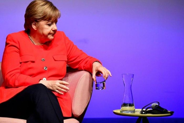 German Chancellor Angela Merkel, who had repeatedly voiced her opposition to gay marriage, said that lawmakers could vote according to their conscience, and not toe the party line