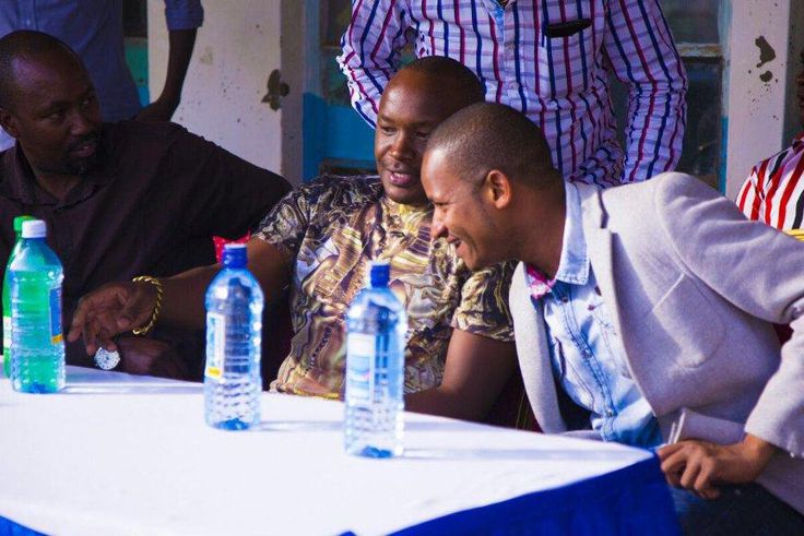 MPs Babu Owino and Charles Jaguar during a function in Starehe constituency