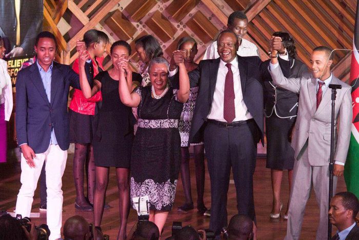 President Uhuru Kenyatta and his family