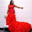 This bride killed it in a red wedding gown because white is too basic (Photos)
