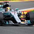 Mercedes' British driver Lewis Hamilton drives during the Belgian Formula One Grand Prix at the Spa-Francorchamps circuit in Spa on August 27, 2017