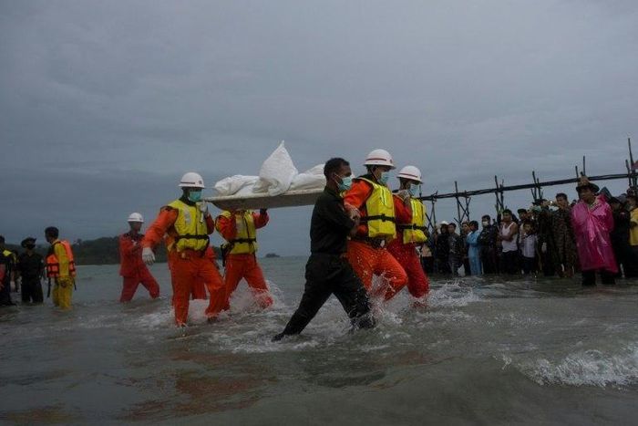 Most of the dead retrieved from the Andaman Sea were women and children after a fraught search by navy ships, planes, helicopters and fishing boats hampered by heavy rains