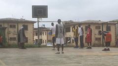 Somewhere in Ipaja, some basketball lovers would rather kick ball in the rain than vote.
