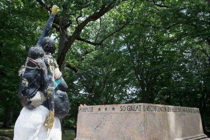 In Baltimore, the Robert E. Lee and Thomas J. "Stonewall" Jackson monument base remains, but the statues are gone