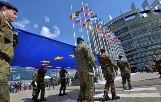 EU foreign affairs chief Federica Mogherini has pushed for the bloc to take on an increased military role after President Donald Trump cast doubt on the US security commitment to Europe