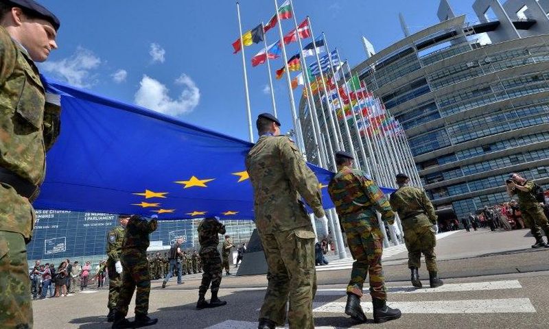 EU foreign affairs chief Federica Mogherini has pushed for the bloc to take on an increased military role after President Donald Trump cast doubt on the US security commitment to Europe