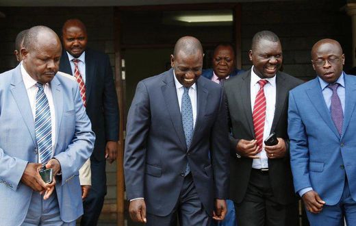 File image of DP William Ruto with a section of Western leaders