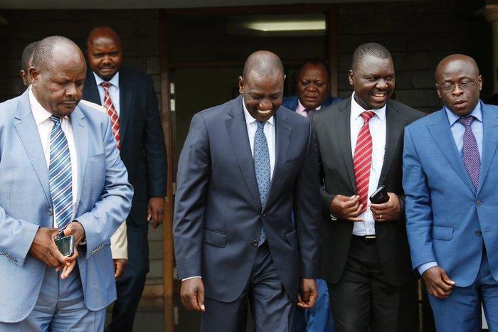 File image of DP William Ruto with a section of Western leaders